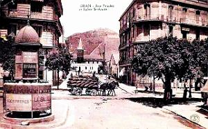 Oran - Rue Fenelon et Eglise Saint-Andre - 1915